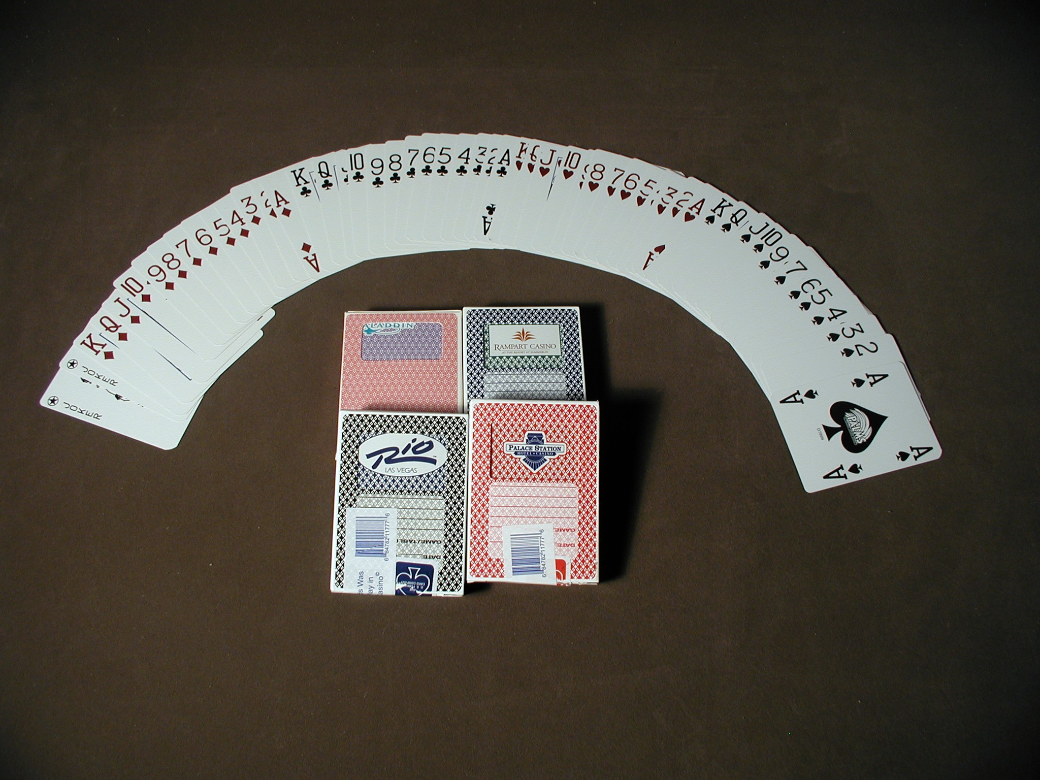 PLAYING CARDS: POKER SIZE, RETIRED CASINO CARDS 