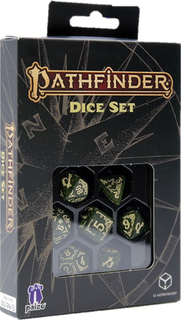 Q-Workshop Pathfinder Jade Regent Dice Set – 7 Polyhedral Dice For RPG Board Games - View #5