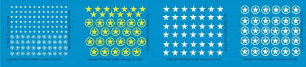 Plastic Soldier Company: 15mm Decals Allied Stars 