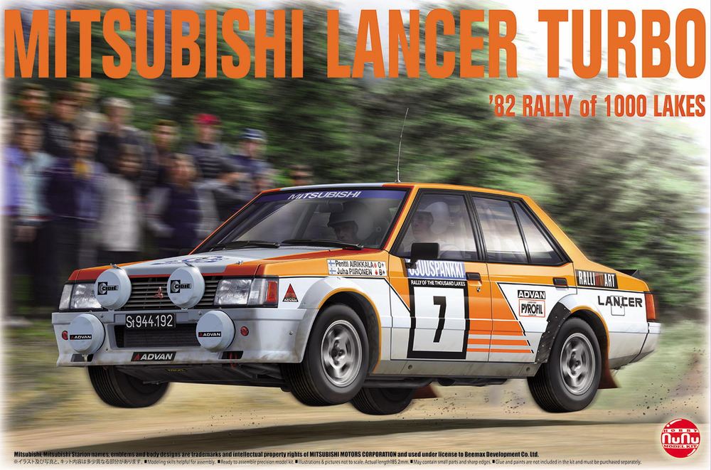 Platz NuNu 1/24: Mitsubishi Lancer Turbo 82 Rally of 1000 Lakes 