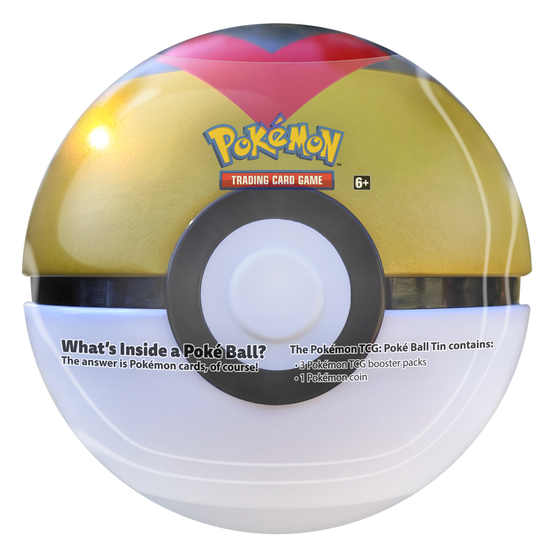 Pokemon: Poke Ball Tin: Spring 2022 - Level Ball (Grey Gold Red) 