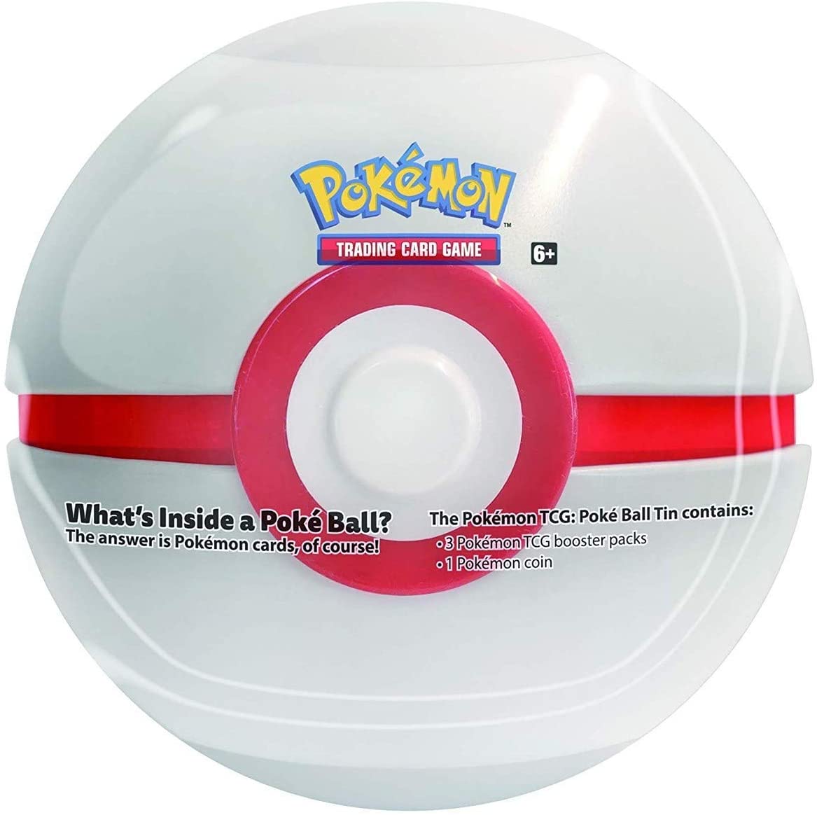 Pokemon: Poke Ball Tin: Winter 2021 - Premier Ball (White) 