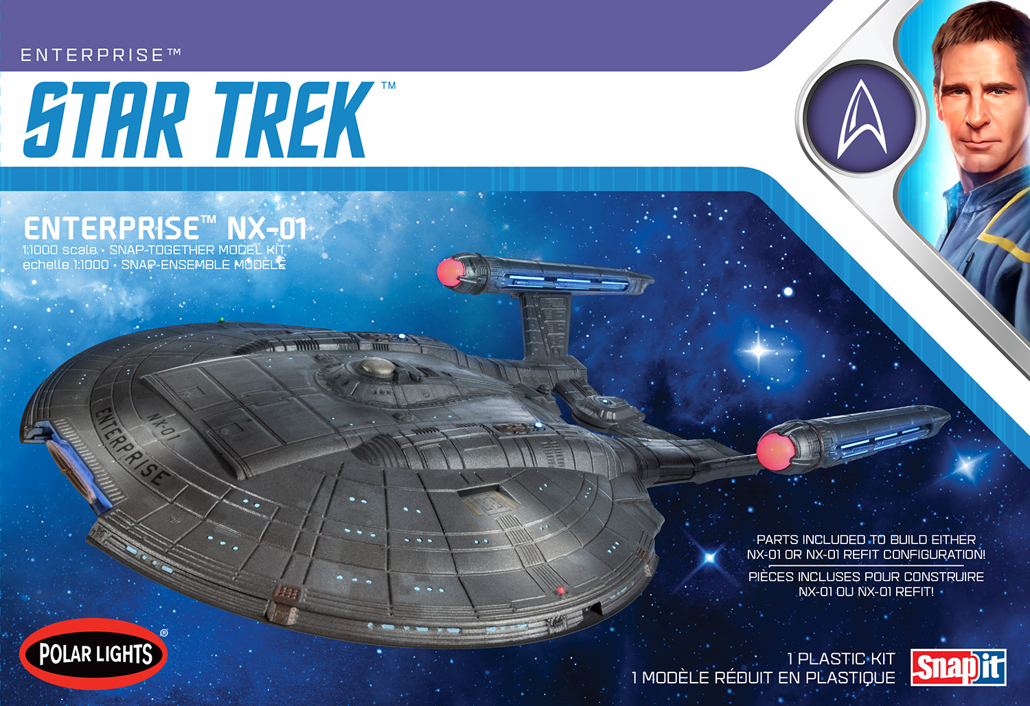Polar Lights 1/1000: Star Trek NX-01 Enterprise (Snap kit) 