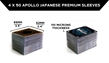 Quiver Time: Sleeves: Japanese Size Apollo 200 pack - X002VSA86V [X002VSA86V]