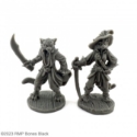 Reaper Bones Black: Catfolk Buccaneer and Duelist 