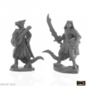 Reaper Bones Black: Dragonfolk Bard and Thief 