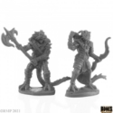 Reaper Bones Black: Dragonfolk Fighter and Ranger 