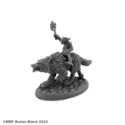 Reaper Bones Black: Goblin Wolfrider with Axe 