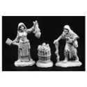 Reaper Bones Black: Dreadmere Townsfolk- Fishwife & Crone 