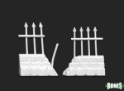 Reaper: Dark Heaven Bones: Graveyard Ruined Fences 