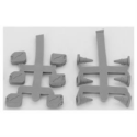 Reaper Bones Black: Modern Accessories (Gas Cans & Pylons) 