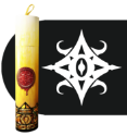 Ritual Candle Dice Tube: Star of Azathoth 