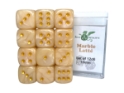 Role 4 Initiative: 12 D6 Pips Dice Set: Marble Latte 18MM 