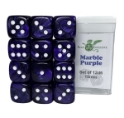 Role 4 Initiative: 12 D6 Pips Dice Set: Marble Purple 18MM 