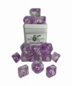 Role 4 Initiative: Polyhedral 15 Dice Set: Diffusion Amethyst [Arch/ Balanced] 