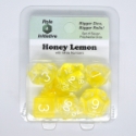 Role 4 Initiative Polyhedral 7 Dice Set: Diffusion Honey Lemon 