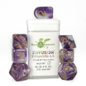 Role 4 Initiative: Polyhedral 7 Dice Set: Diffusion Shangri-La Arch D4 