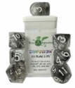 Role 4 Initiative Polyhedral 7 Dice Set: Diffusion Wraith Dice [Arch/ Balanced] 