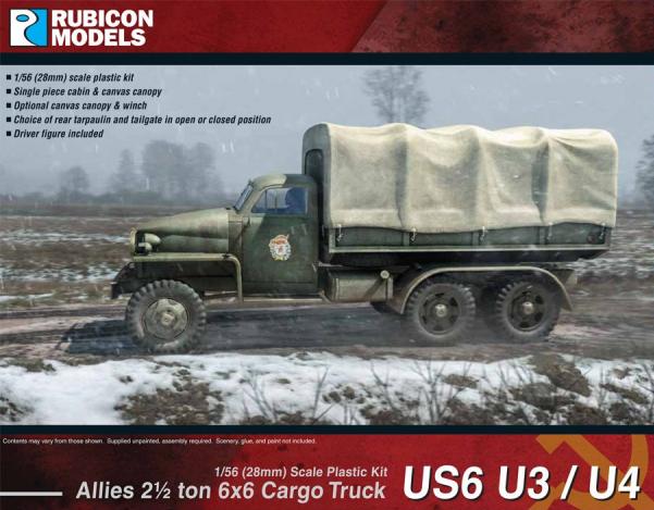 Rubicon Models (28mm): Allies 2.5 ton 6x6 Cargo Truck US6 U3/U4 