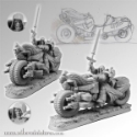 Scibor Monstrous Miniatures:  SF Angel Knight Motorcycle 