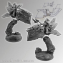 Scibor Monstrous Miniatures: SF Roman Legionary on Jet Bike 