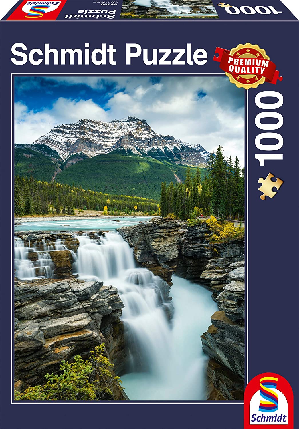 Schmidt Spiele Puzzles (1000): Athabasca Falls, Canada 