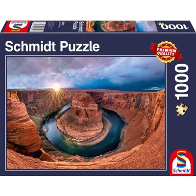 Schmidt Spiele Puzzles (1000): Glen Canyon Horseshoe Bend [Damaged] 