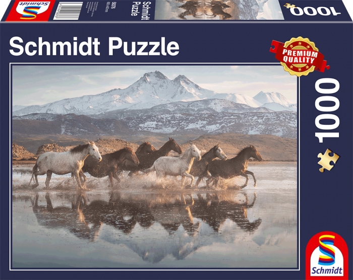 Schmidt Spiele Puzzles (1000): Horses in Cappadocia 