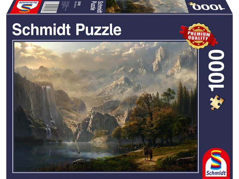 Schmidt Spiele Puzzles (1000): Pastoral Waterfall 