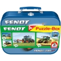 Schmidt Spiele Puzzles: Fendt 4-Puzzle Tin 