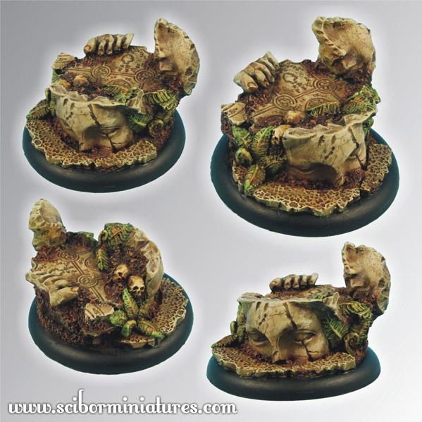 40mm Round Bases #1 Pack New Scibor Mini Bases  Ancient Ruins