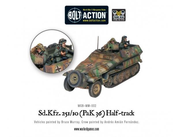 Bolt Action: German: Sd.Kfz 251/10 Pak 36 Half-Track 