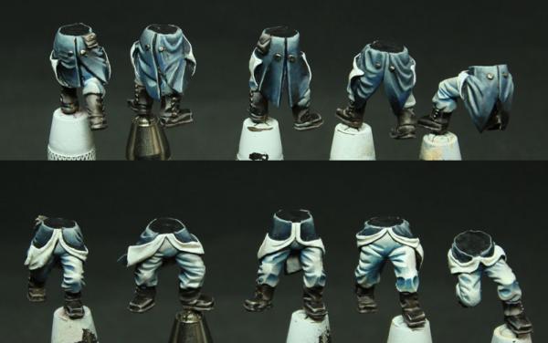 Secret Weapon Miniatures: Conversion Bits: Leg Swaps- Greatcoats 