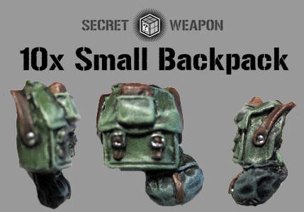 Secret Weapon Miniatures: Small Backpacks (10) 