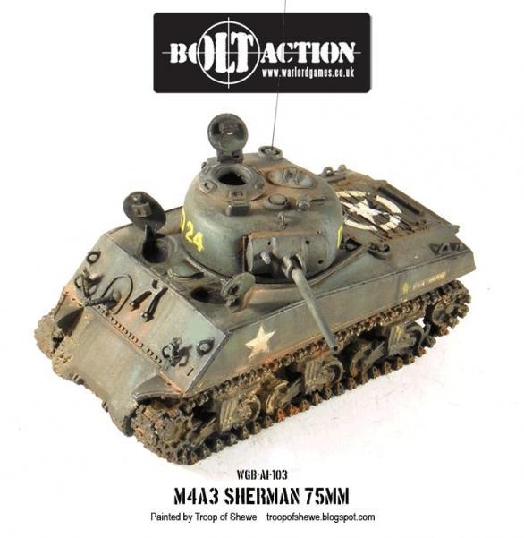Bolt Action: USA: Sherman M4A3 (75mm Gun) 