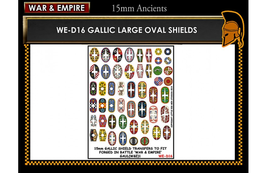 Shield Transfers: Gallic large oval shields 