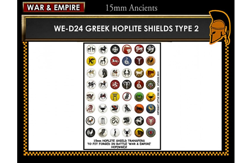 Shield Transfers: Greek Hoplite shields TYPE 2 