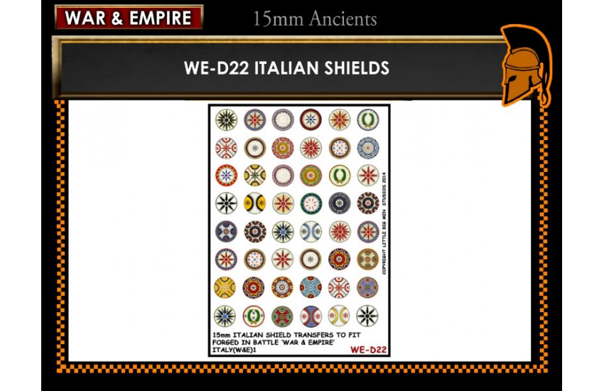 Shield Transfers: Italian shields 