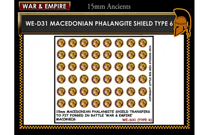 Shield Transfers: Macedonian Pikemen shield transfer TYPE 6 