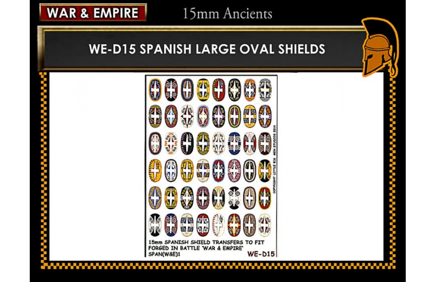 Shield Transfers: Spanish large oval shields 