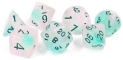 Sirius Dice 7 Die Set: GLOW-IN-THE-DARK: FROSTED GLOWWORM 