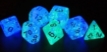 Sirius Dice 7 Die Set: GLOW-IN-THE-DARK: FROSTED GLOWWORM - SDZ0006-02 [850001609500]