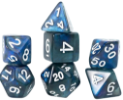 Sirius Dice 7 Die Set: Gaming Treasures: Unearthed Sapphire 