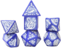 Sirius Dice 7 Die Set: Illusory Stone Purple Agate 