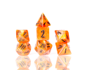 Sirius Dice 7 Die Set: Nebula Cherry Red w/Black 