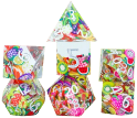 Sirius Dice 7 Die Set: Sharp-Edged Fruit 