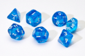 Sirius Dice 7 Die Set: Translucent Blue Resin 