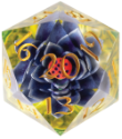 Sirius Dice D20: Black Lotus 54mm 