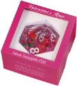 Sirius Dice D20: Snow Globe Valentines Rose (54mm) 