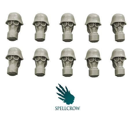 Spellcrow Conversion Bits: Blitzkrieg Guards Heads in Gas Masks 
